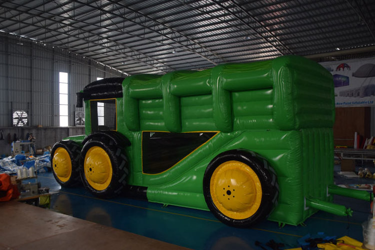 Custom tractor inflatable bouncy slide cheap bounce house