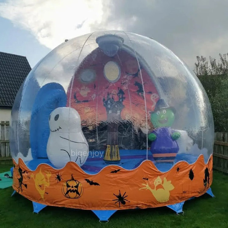 Giant Inflatable Football Globe advertising decoration human snow globe balloon photo booth for sale for party