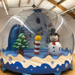 human giant inflatable Snow Globe for christmas inflatable Bubble Balloon Dome House Tent Inflatable Bubble Snow Globe House