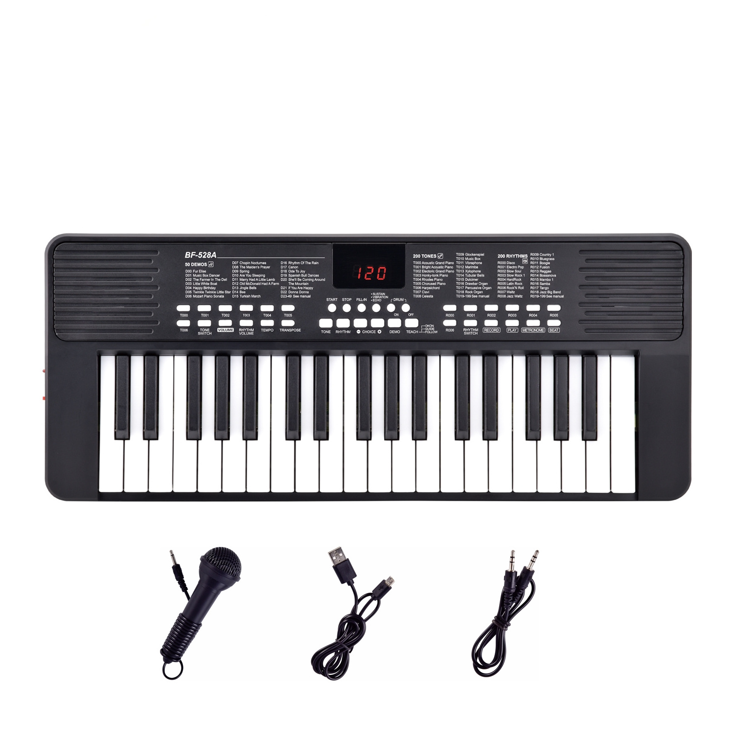 BF-528A Hot Selling Musical Piano Keyboard for Kids 37 Keys