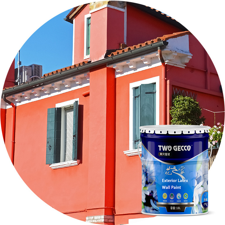 Two Gecco High Quality Weather Resistance Exterior Stucco Texture Paint Building Outdoor Coating