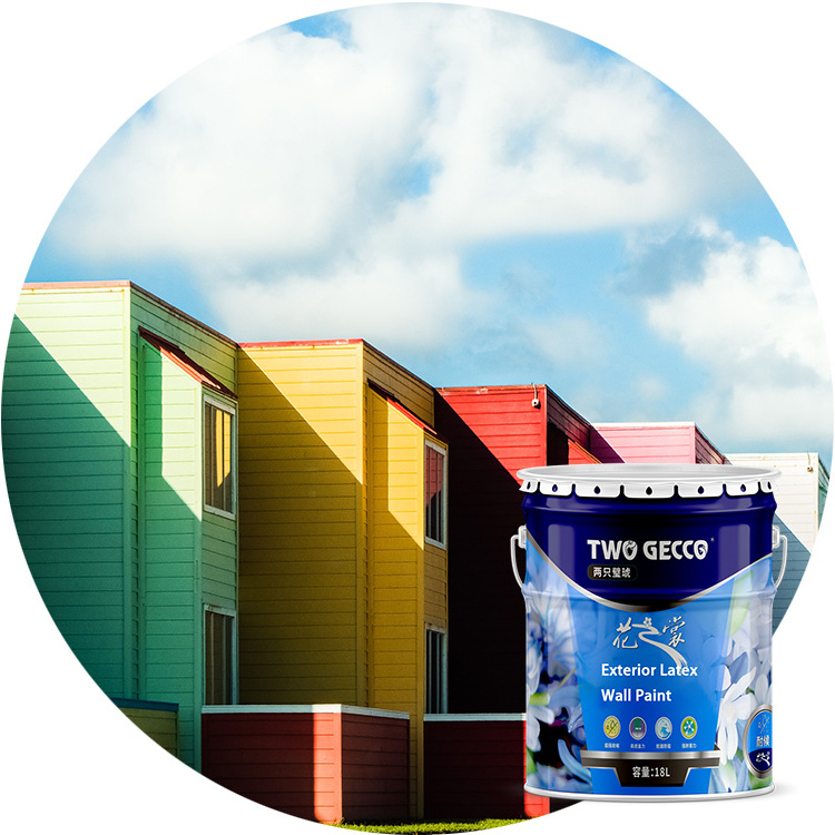 Two Gecco High Quality Weather Resistance Exterior Stucco Texture Paint Building Outdoor Coating