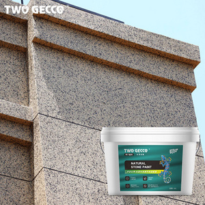 Two Gecco Exterior Wall Stone Texture Spray Granite Stone Paint