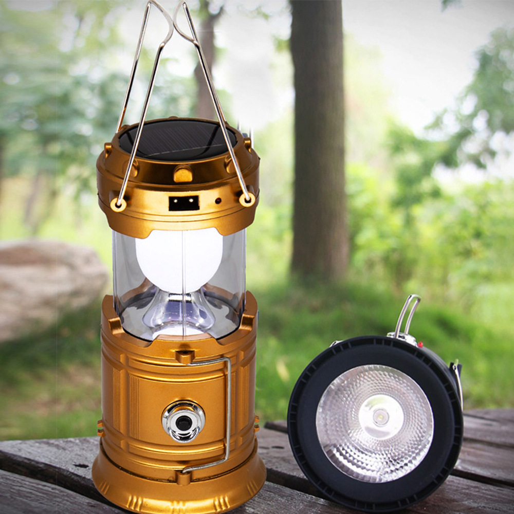 Multifunctional Emergency Ultra Portable Rechargeable Camping Light Bulb Outdoor Solar Camping Lamp