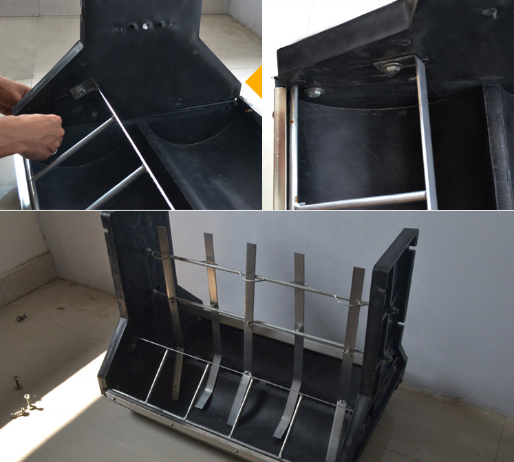 China Made Plastic Double-Side Automatic Pig Feeding Trough Hog Feeders for Farming Equipment