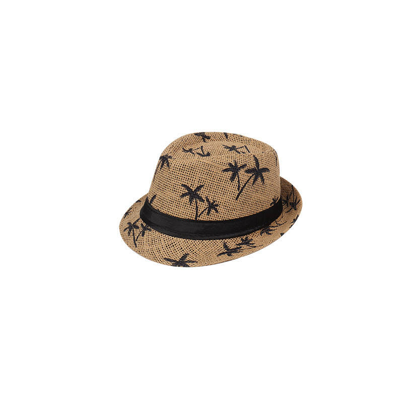 Wholesale Beach Short Brim Summer Travelling Prints Sunshade Fashion Outgoing Solid Color Porosity Western Style Hat For Men