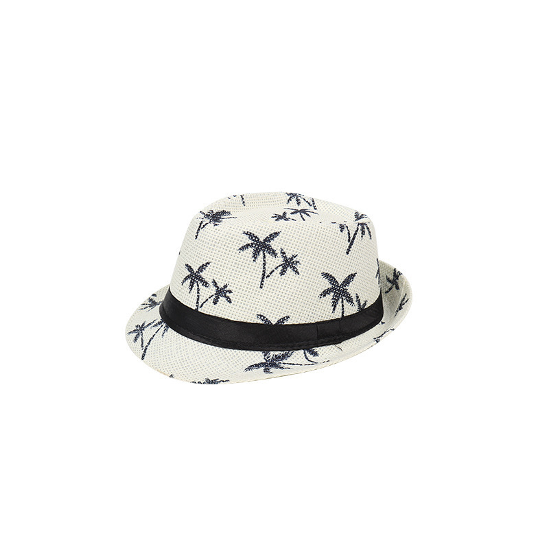 Wholesale Beach Short Brim Summer Travelling Prints Sunshade Fashion Outgoing Solid Color Porosity Western Style Hat For Men