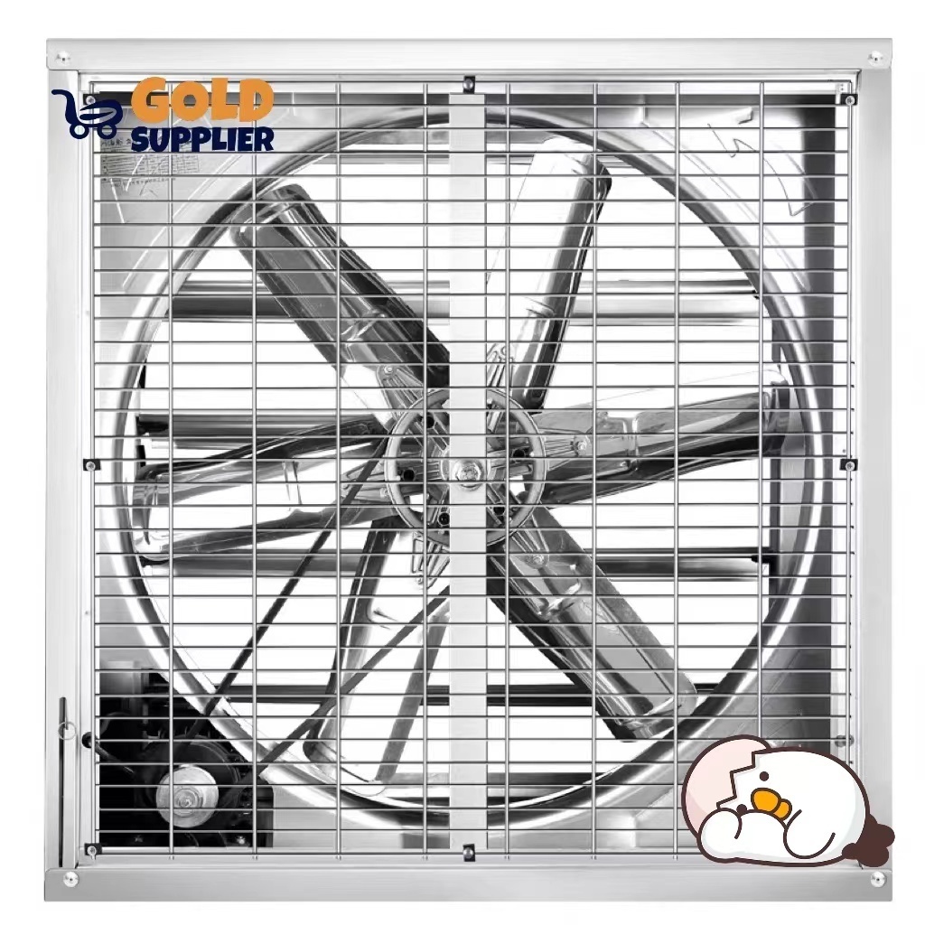 Made in China thickened galvanized sheet outer frame cooling fan used in breeding greenhouse factory