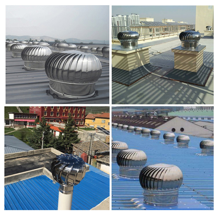 Stainless Steel Turbine ventilators made in China, roof fans without power ball