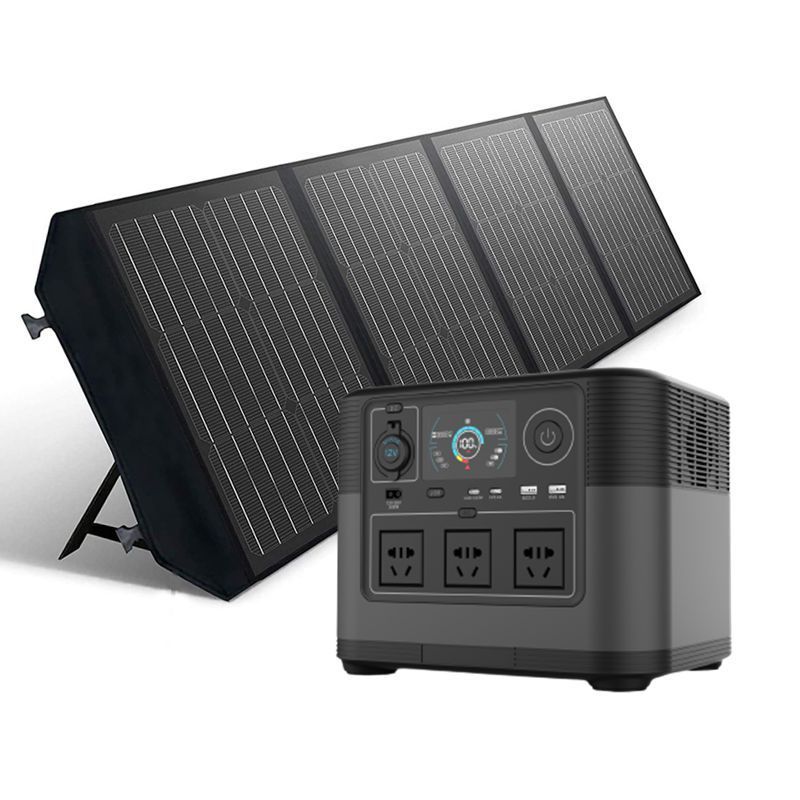 Solare Backups Powered Electric Generator 1200w Lifepo4 Battery Portable Power Station Solar Generator Solar Panels MPPT 15KG