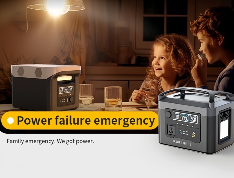 1000W 1380Wh 345000mAh portable power station for Outdoor portable energy storage emergency power supply