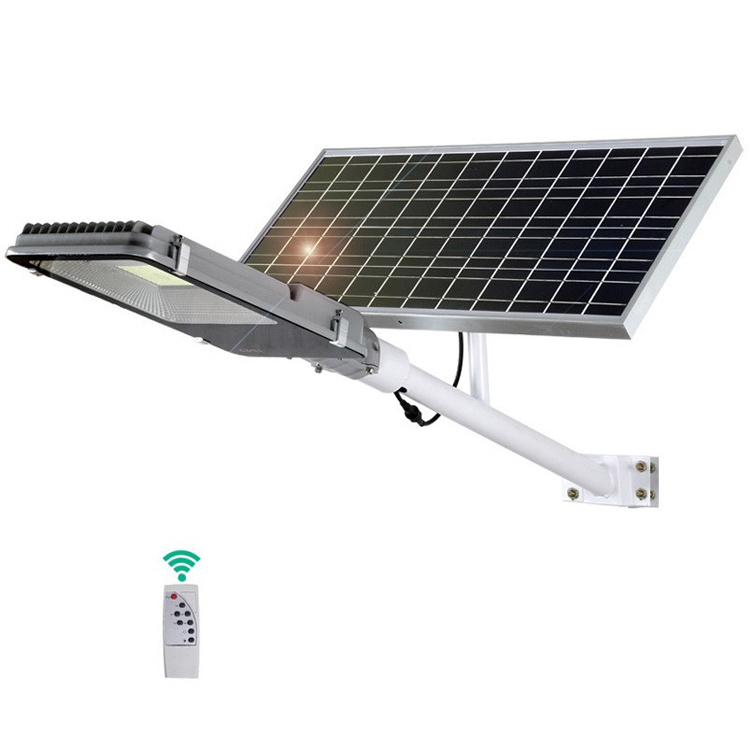 Aluminum Led Empty Housing 100 Watts Smd 3030 4 Modules Charge Controller 20A Split Solar Street Light For Street Light Mppt