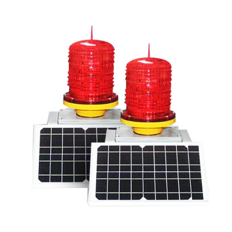 Emergency Light Aero Plane Red Color Lamp Telecom Tower Signaling Solar Obstruction Aircraft Warning Lights For High Building