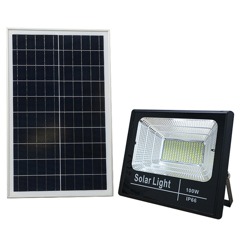 High Brightness Outdoor Light Led Reflector Focos Lampara 200 Watt 500W 200W Panel Recargable Exterior Solar Flood Lights