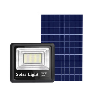 High Brightness Outdoor Light Led Reflector Focos Lampara 200 Watt 500W 200W Panel Recargable Exterior Solar Flood Lights