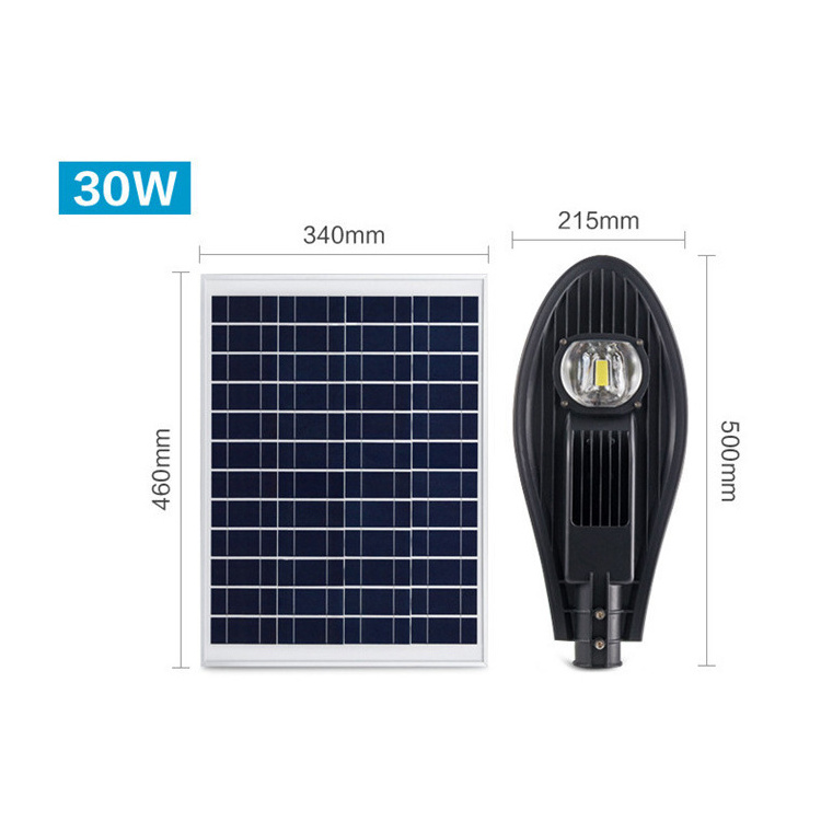 Led Powerful Light Waterproof Outdoor Integrated Lamp 200W 150W 300W 50W Powered Road Panel Cob Split Solar Cobra Street Lights