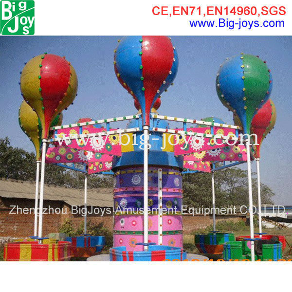 Mobile amusement park rides attractive samba balloon with trailer