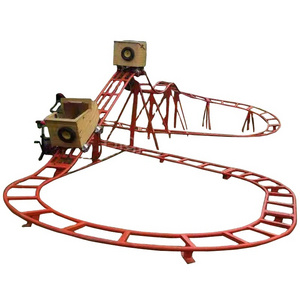 Mini carnival rides parents powered kid small roller coaster commercial use