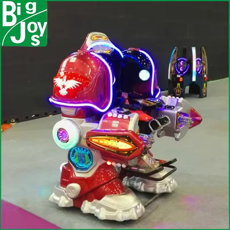 Amusement Park Deluxe Robot Ride 360 Degree Turning Battle Fighter Walking Robot Ride Walking Robot for Sale