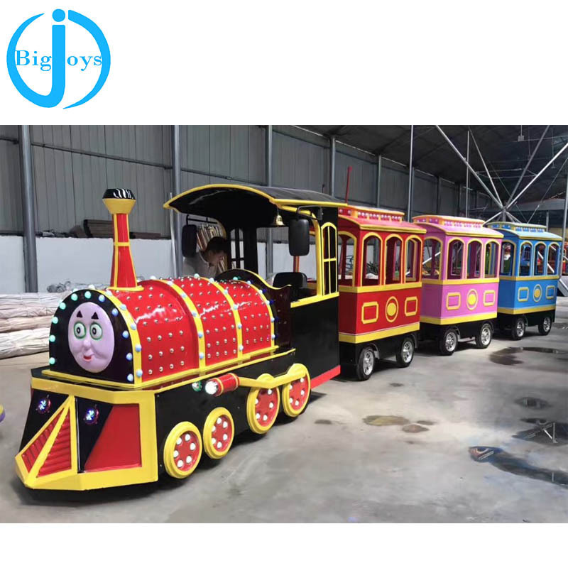 Attraction tourist diesel or electric road train adult rides train set amusement kids diesel or electric trains for sale