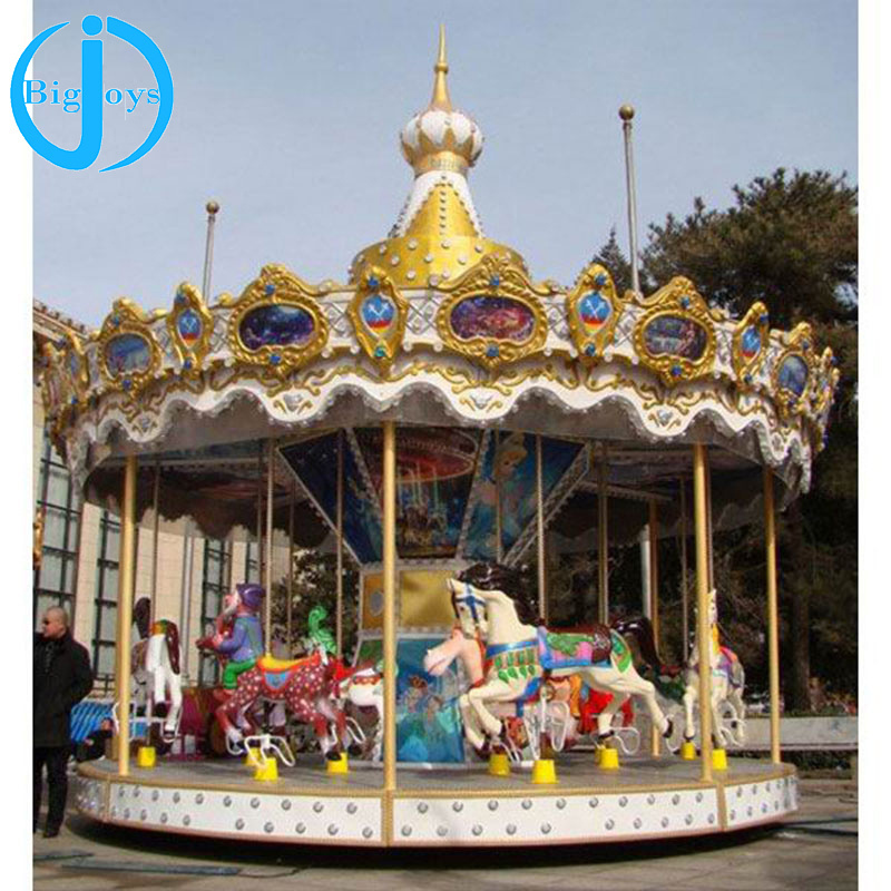 Hot sale carousel horse ride amusement used playground merry go round for sale