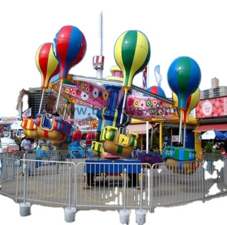 Mobile amusement park rides attractive samba balloon with trailer