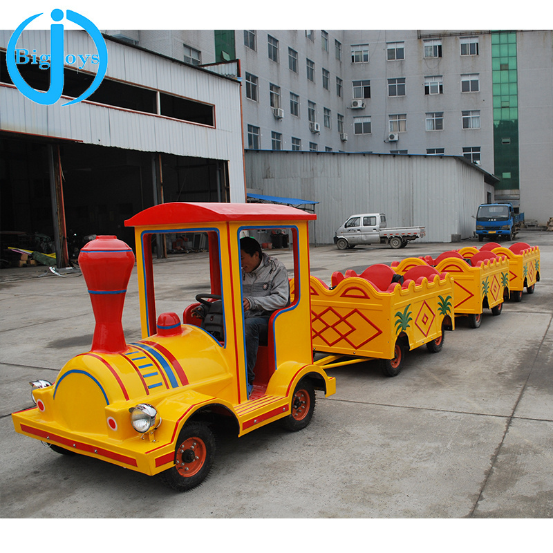 amusements park electric tourist trackless train for sale