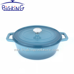 China Wholesale 29cm Oval Dutch Oven Enamel Cast Iron Casserole 2021 NEW DESIGN