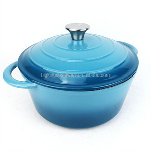 Cast Iron Casserole Dish with Lid - 26cm Round Dutch Oven Pot with Enamel Coating, 6L OEM