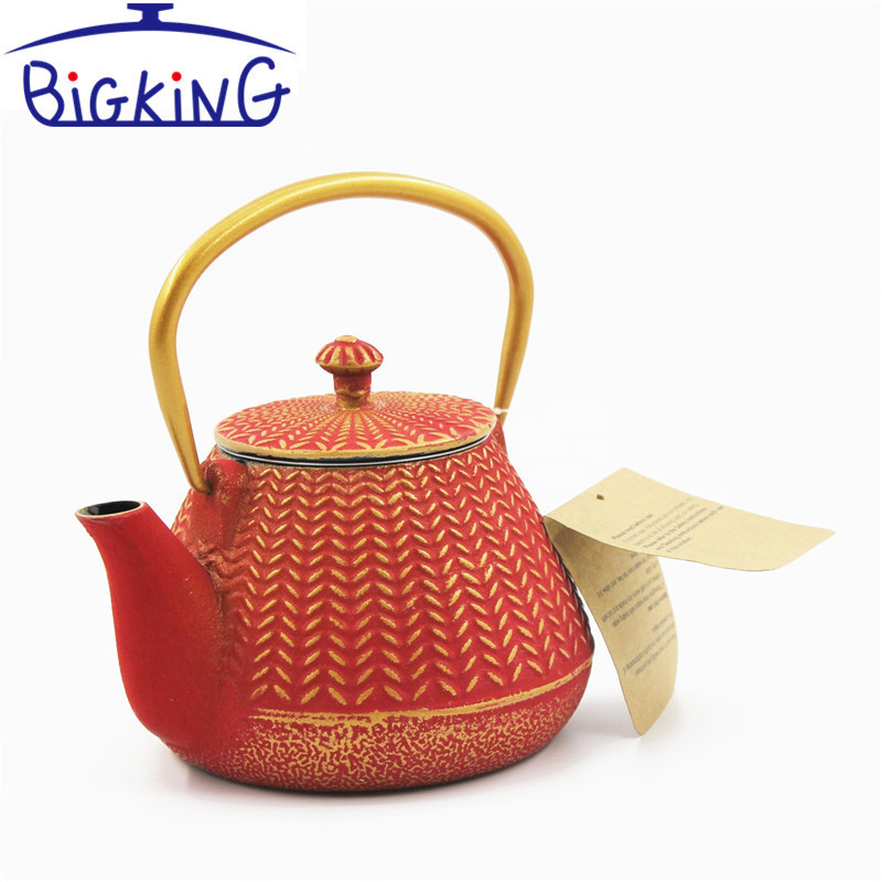 2021 hot sale Enamel Cast Iron Teapot Set/kettle 1000ML OEM