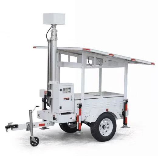 Hot Selling In America Mobile CCTV Trailer With High Power Solar Panel And HD Camera