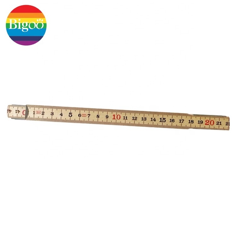 2 Meters 10 Folds Wooden Folding Ruler