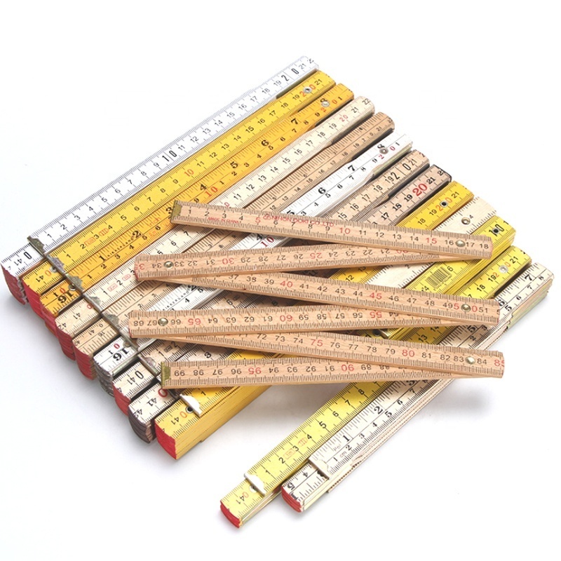 2 Meters 10 Folds Wooden Folding Ruler