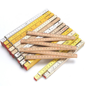 2 Meters 10 Folds Wooden Folding Ruler