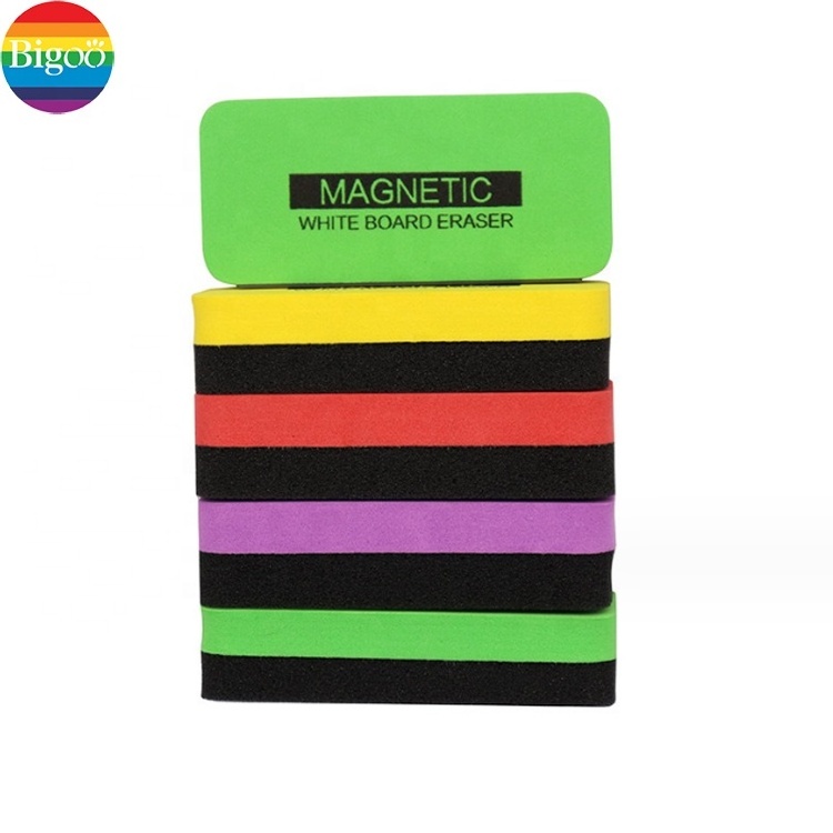 Big EVA whiteboard dry erasers magnetic customized magic sponge eraser for office, school and promotion