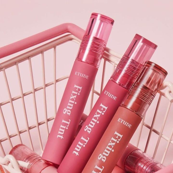 make up lipstick Etude House Fixing Tint Korean cosmetic lip tint nude lipstick