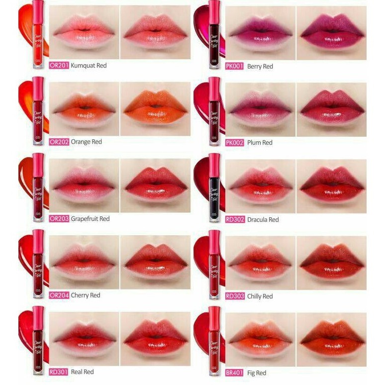 lipstick lip balm lip gloss Etude House Dear Darling Water Gel Tint Make Up Korean Beauty