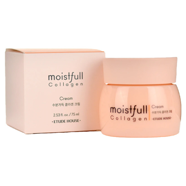 best moisturizer lotion ETUDE HOUSE Moistfull Collagen Cream korean cosmetics face cream