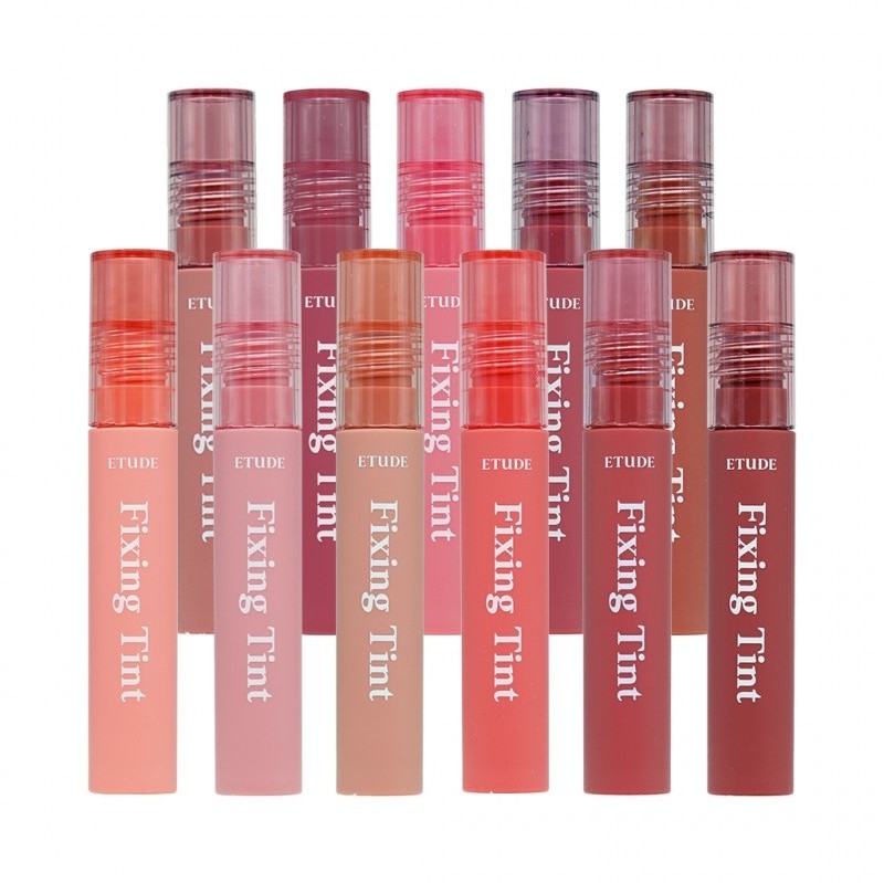 make up lipstick Etude House Fixing Tint Korean cosmetic lip tint nude lipstick