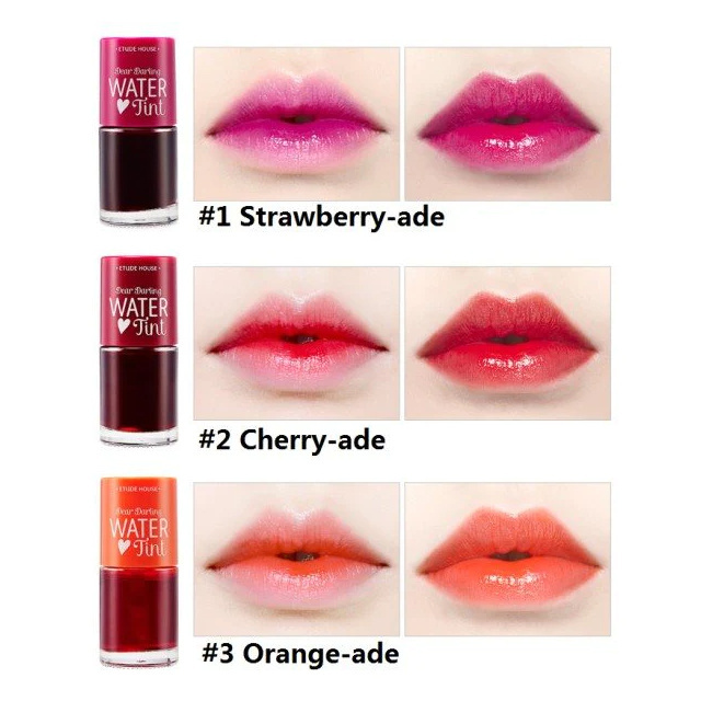 make up lipstick Etude House Dear Darling Water Tint Korean cosmetic lip tint nude lipstick