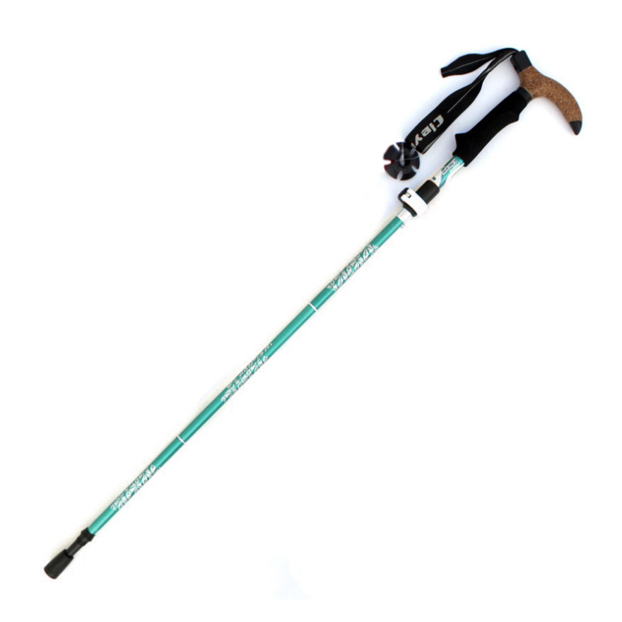 Outdoor Weightlight Climbing Sticks 3 Sections Climbing Sticks Walking Stick Alpenstock Alpenstocks Trekking Pole Foldable Cane