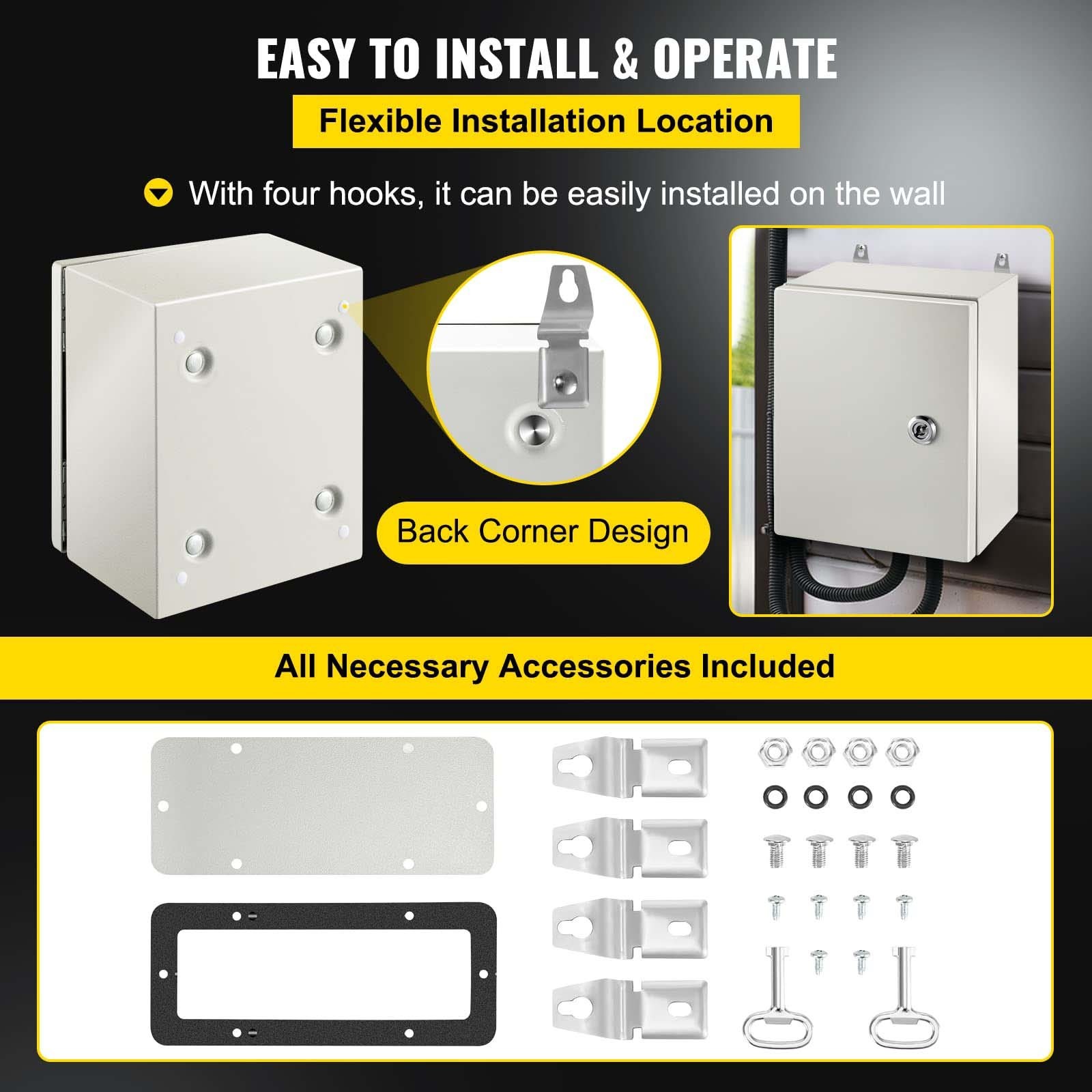 Electrical Enclosure custom size Outdoor Electrical Box ip66 metal enclosure Waterproof & Dustproof