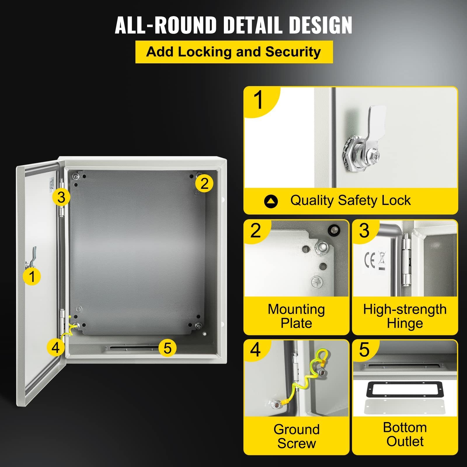 Electrical Enclosure custom size Outdoor Electrical Box ip66 metal enclosure Waterproof & Dustproof