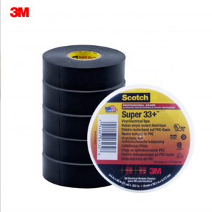 super 33 + Aunthentic 3M Tape Electrical Tape High Temperature Resistant Waterproof Flame Retardant Electrical Adhesive Tape