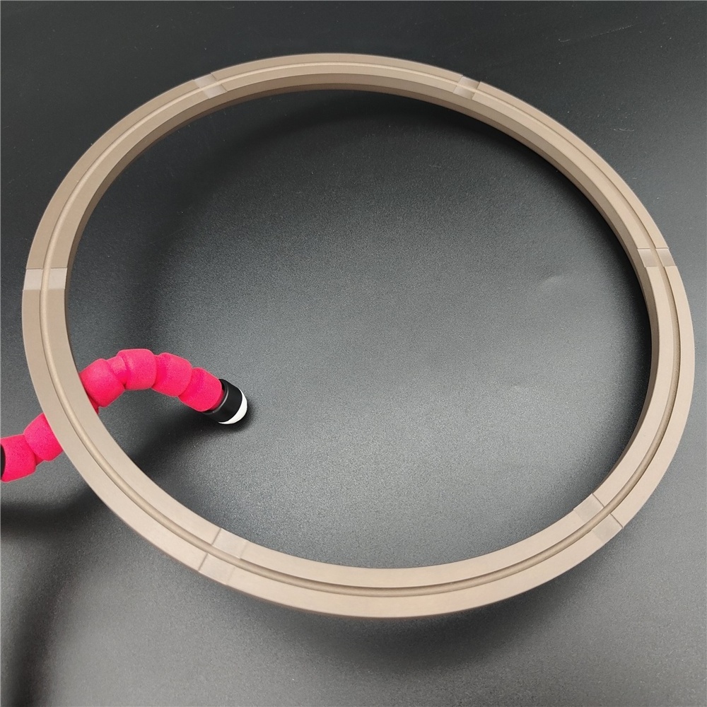 Bronze filled PTFE piston wear ring wiper seal