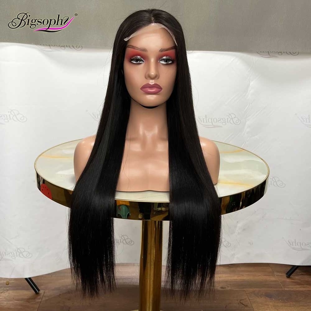 Wholesale 5*5  Closure Wig Super Double Drawn Bone Straight Human Hair,Freedom Official Store Wigs,Cheap Wigs For Black Women