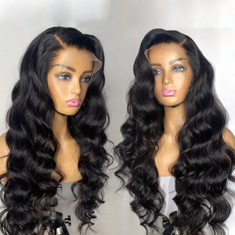 100 vietnamese raw hair 32 inch hd cuticle aligned natural human hair transparent 360 lace frontal wigs body wave wigs