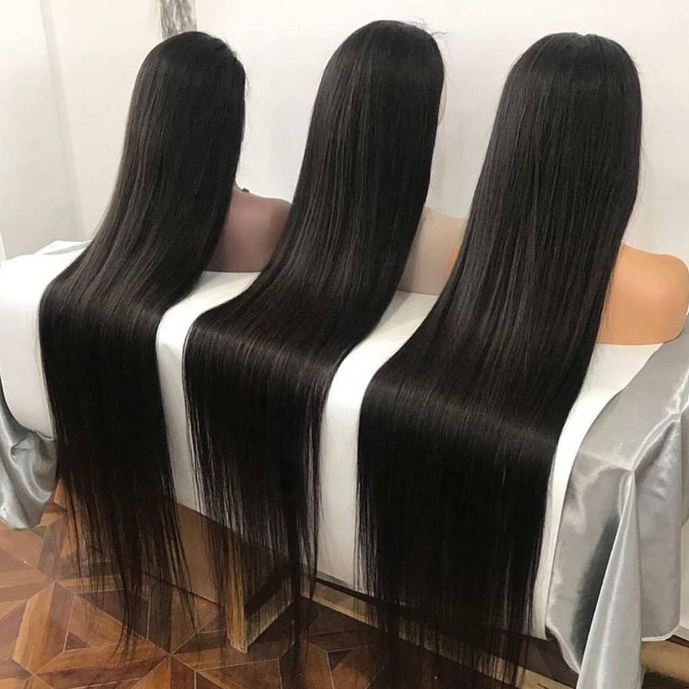 Peruvian Virgin Hair 13X6 360 frontal 40 inch lace Silky Straight 100 Virgin Remy 13X4 Human Hair Front Lace Wig Hair Cheap Wig