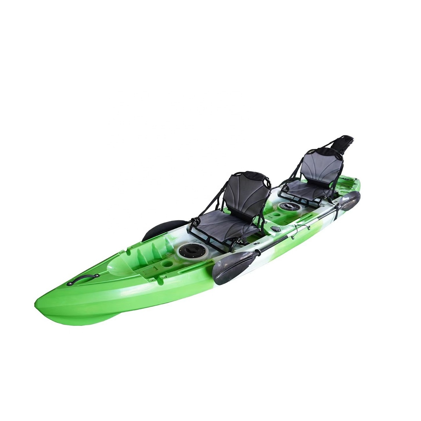 Wholesale 2 Person Fishing Kayak Double Fin Pedal Drive Kayak With Rudder System