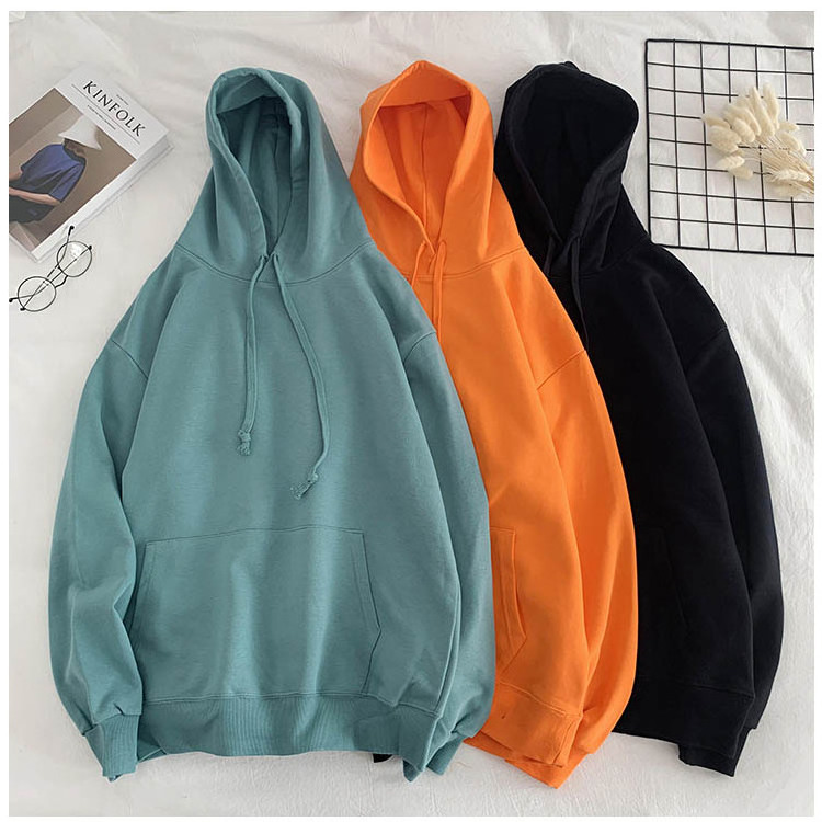 Accept small order custom high quality 320 gsm wholesale oversized 100% cotton french terry blank men's hoodies